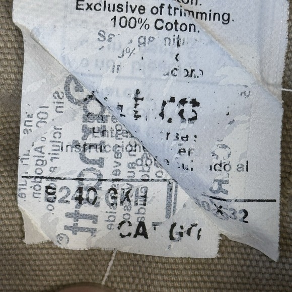 Vintage Carhartt B240 GKH Cargo Pants Khaki Utility Workwear Canvas Mens 30x32 - Picture 4 of 10